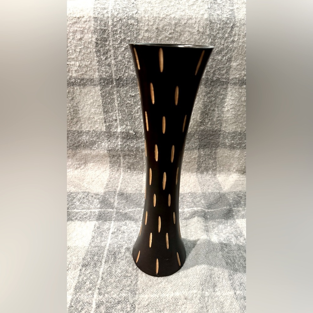 Wood Carved Vase from Thailand